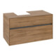 V&B Meuble sous lavabo Collaro 100x54,8x50 cm, vasque gauche, chêne Kansas-1