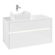 V&B Meuble sous lavabo Collaro 100x54,8x50 cm, WT l, LED 7,3 W, blanc brillant-1