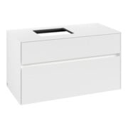 V&B Meuble sous lavabo Collaro 100x54,8x50 cm, WT l, LED 7,3 W, blanc mat