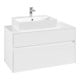 V&B Meuble sous lavabo Collaro 100x54,8x50 cm, WT l, LED 7,3 W, blanc mat-3