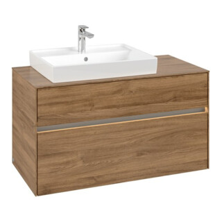 V&B Meuble sous-lavabo Collaro 100x54,8x50 cm, WT l, LED 7,3 W, Kan Oa