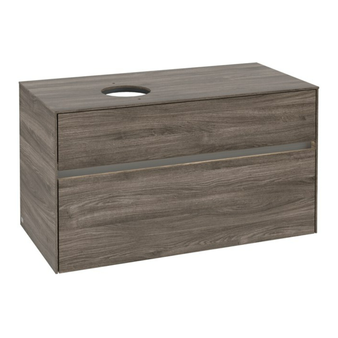 V&B Meuble sous-lavabo Collaro 100x54,8x50 cm, WT l, LED 7,3 W, st. Oa
