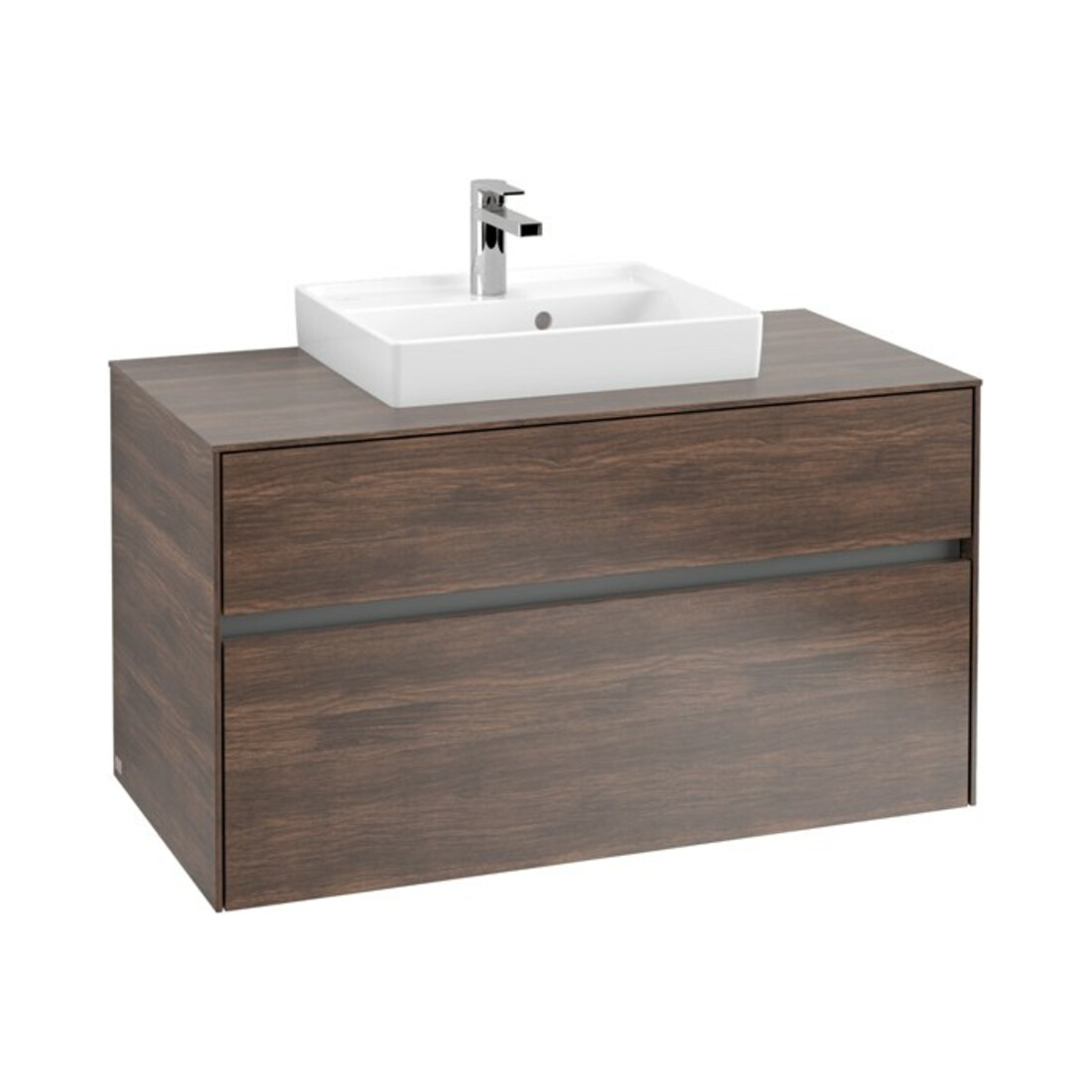V&B Meuble sous lavabo Collaro 100x54,8x50 cm, WT mi, LED 7,3 W, Ar Oa