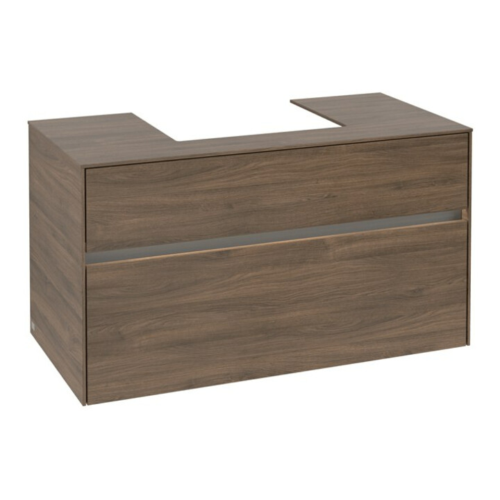 V&B Meuble sous lavabo Collaro 100x54,8x50 cm, WT mi, LED 7,3 W, Ar Oa