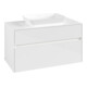V&B Meuble sous-lavabo Collaro 100x54,8x50 cm, WT mi, LED 7,3 W, blanc brillant-1