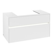 V&B Meuble sous lavabo Collaro 100x54,8x50 cm, WT mi, LED 7,3 W, blanc mat-4