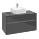 V&B Meuble sous lavabo Collaro 100x54,8x50 cm, WT mi, LED 7,3 W, glo Gr-1