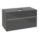 V&B Meuble sous-lavabo Collaro 100x54,8x50 cm, WT mi, LED 7,3 W, glo Gr-3