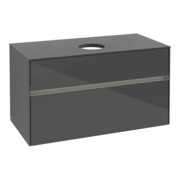 V&B Meuble sous-lavabo Collaro 100x54,8x50 cm, WT mi, LED 7,3 W, glo Gr-3
