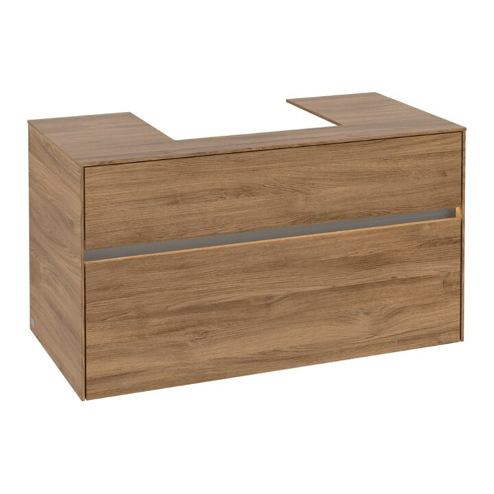 V&B Meuble sous lavabo Collaro 100x54,8x50 cm, WT mi, LED 7,3 W, Kan Oa