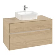 V&B Meuble sous lavabo Collaro 100x54,8x50 cm, WT mi, LED 7,3 W, Nord Oa