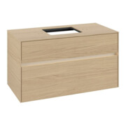 V&B Meuble sous lavabo Collaro 100x54,8x50 cm, WT mi, LED 7,3 W, Nord Oa