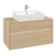 V&B Meuble sous lavabo Collaro 100x54,8x50 cm, WT mi, LED 7,3 W, Nord Oa-3