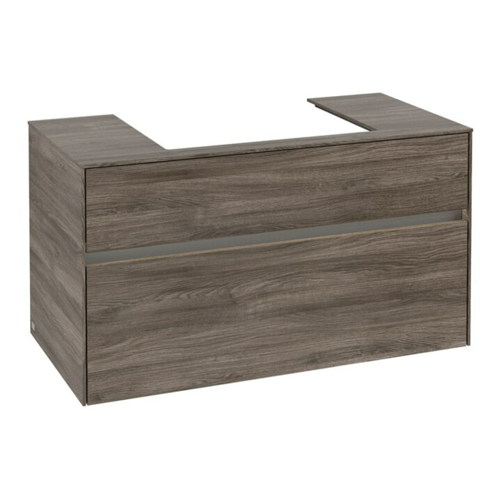 V&B Meuble sous lavabo Collaro 100x54,8x50 cm, WT mi, LED 7,3 W, st. Oa