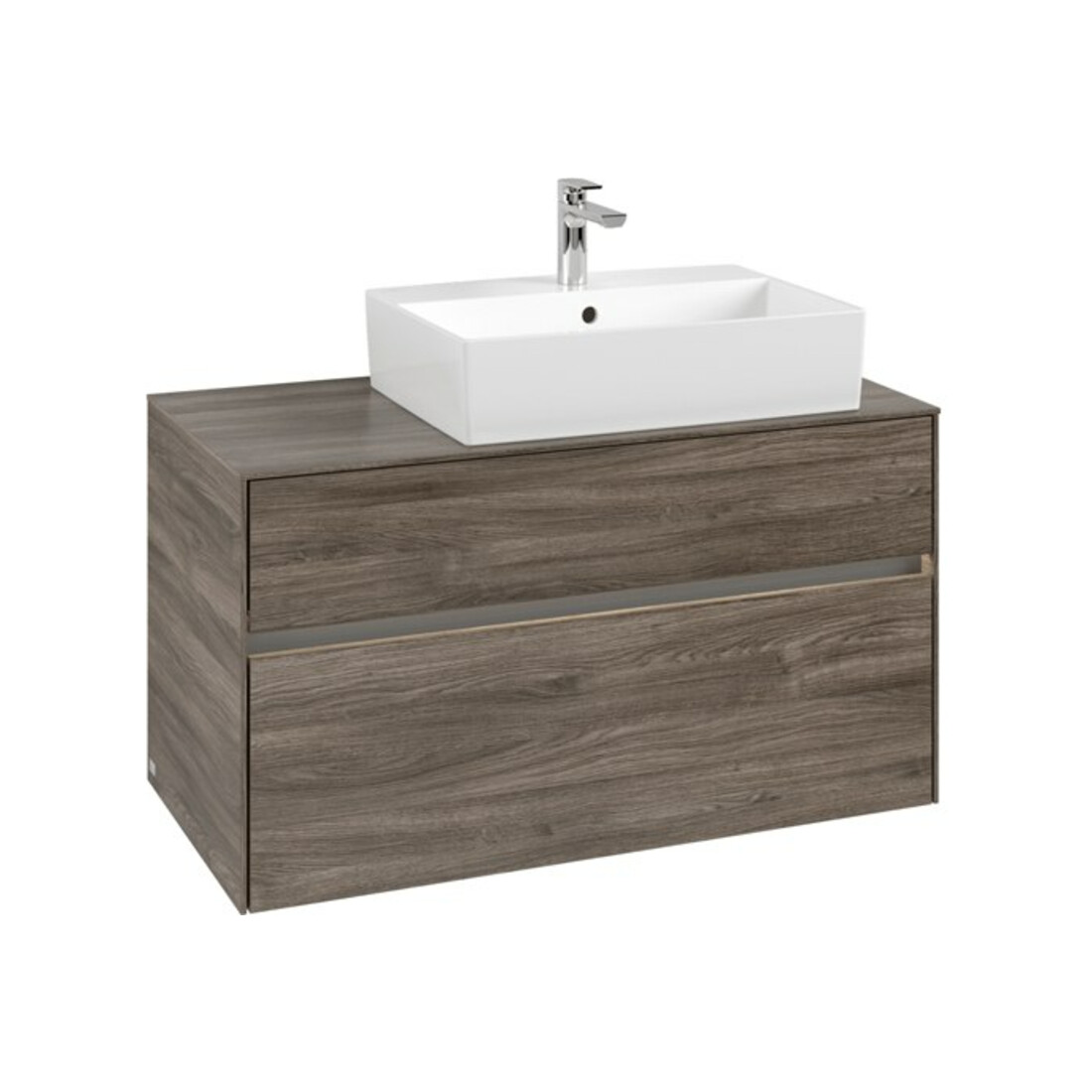 V&B Meuble sous lavabo Collaro 100x54,8x50cm, EV d, LED 7,3 W, st. Oa
