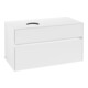 V&B Meuble sous lavabo Collaro 100x54,8x50cm, évier gauche, Blanc mat-1