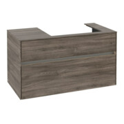 V&B Meuble sous lavabo Collaro 100x54,8x50cm, lavabo à droite, LED 7,3 W, st. Oa-3