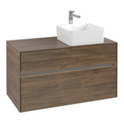 V&B Meuble sous-lavabo Collaro 100x54,8x50cm, lavabo droit, LED 7,3 W, Ariz. Oa-3