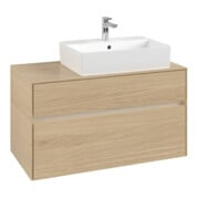 V&B Meuble sous-lavabo Collaro 100x54,8x50cm, Lavabo droit, LED 7,3 W, Nord Oa