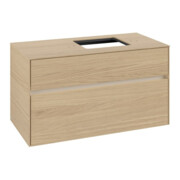 V&B Meuble sous-lavabo Collaro 100x54,8x50cm, Lavabo droit, LED 7,3 W, Nord Oa-3