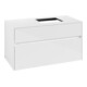 V&B Meuble sous lavabo Collaro 100x54,8x50cm, lavabo droite, blanc brillant-3