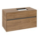 V&B Meuble sous lavabo Collaro 100x54,8x50cm, lavabo droite, chêne kansas-3