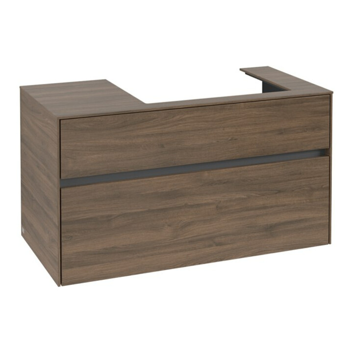 V&B Meuble sous lavabo Collaro 100x54,8x50cm, LV droite, chêne arizona