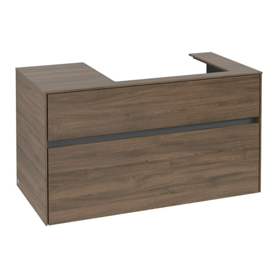V&B Meuble sous lavabo Collaro 100x54,8x50cm, LV droite, chêne arizona