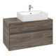V&B Meuble sous-lavabo Collaro 100x54,8x50cm, LV droite, chêne pierre-1