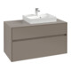 V&B Meuble sous lavabo Collaro 100x54,8x50cm, LV droite, vert doux-1