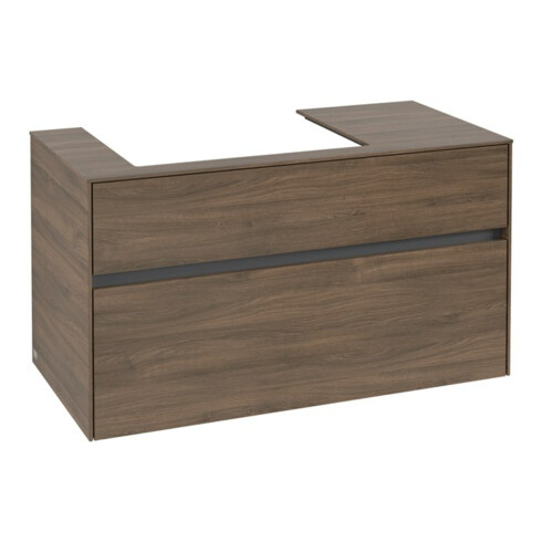 V&B Meuble sous-lavabo Collaro 100x54,8x50cm, LV gauche, chêne Arizona