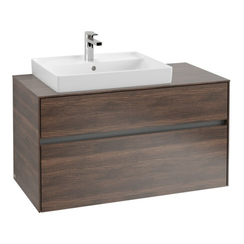 V&B Meuble sous-lavabo Collaro 100x54,8x50cm, LV gauche, chêne Arizona
