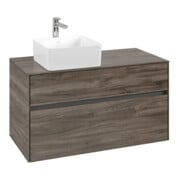 V&B Meuble sous-lavabo Collaro 100x54,8x50cm, LV gauche, chêne pierre