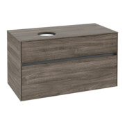 V&B Meuble sous-lavabo Collaro 100x54,8x50cm, LV gauche, chêne pierre-3