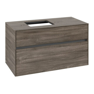 V&B Meuble sous lavabo Collaro 100x54,8x50cm, LV gauche, chêne pierre