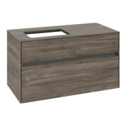 V&B Meuble sous lavabo Collaro 100x54,8x50cm, LV gauche, chêne pierre-3