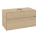 V&B Meuble sous-lavabo Collaro 100x54,8x50cm, vasque centrale, chêne nordique-1