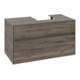 V&B Meuble sous-lavabo Collaro 100x54,8x50cm, vasque droite, chêne pierre-4