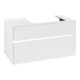 V&B Meuble sous lavabo Collaro 100x54,8x50cm, vasque droite, LED 7,3 W, blanc mat-1