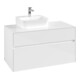 V&B Meuble sous lavabo Collaro 100x54,8x50cm, VG gauche, blanc brillant-1
