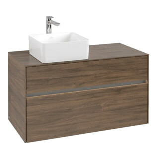 V&B Meuble sous-lavabo Collaro 100x54,8x50cm, WT l, LED 7,3 W, Ariz. Oa