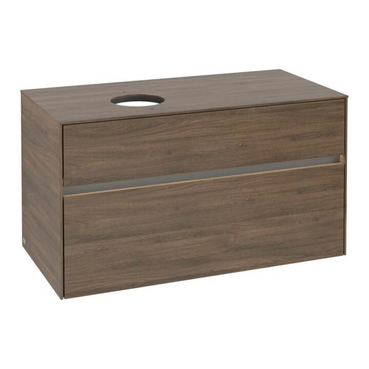 V&B Meuble sous-lavabo Collaro 100x54,8x50cm, WT l, LED 7,3 W, Ariz. Oa