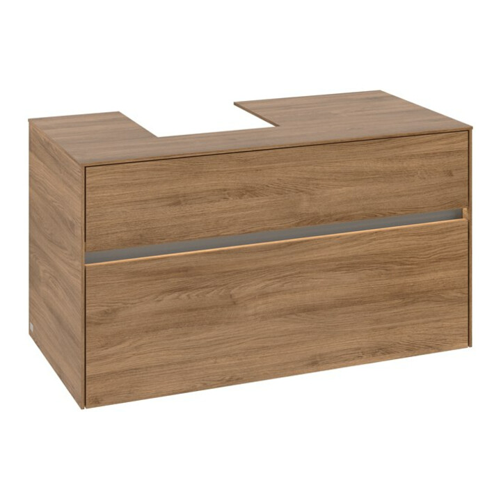 V&B Meuble sous-lavabo Collaro 100x54,8x50cm, WT l, LED 7,3 W, Kan Oa