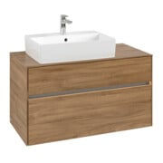 V&B Meuble sous lavabo Collaro 100x54,8x50cm, WT l, LED 7,3 W, Kan Oa