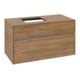 V&B Meuble sous lavabo Collaro 100x54,8x50cm, WT l, LED 7,3 W, Kan Oa