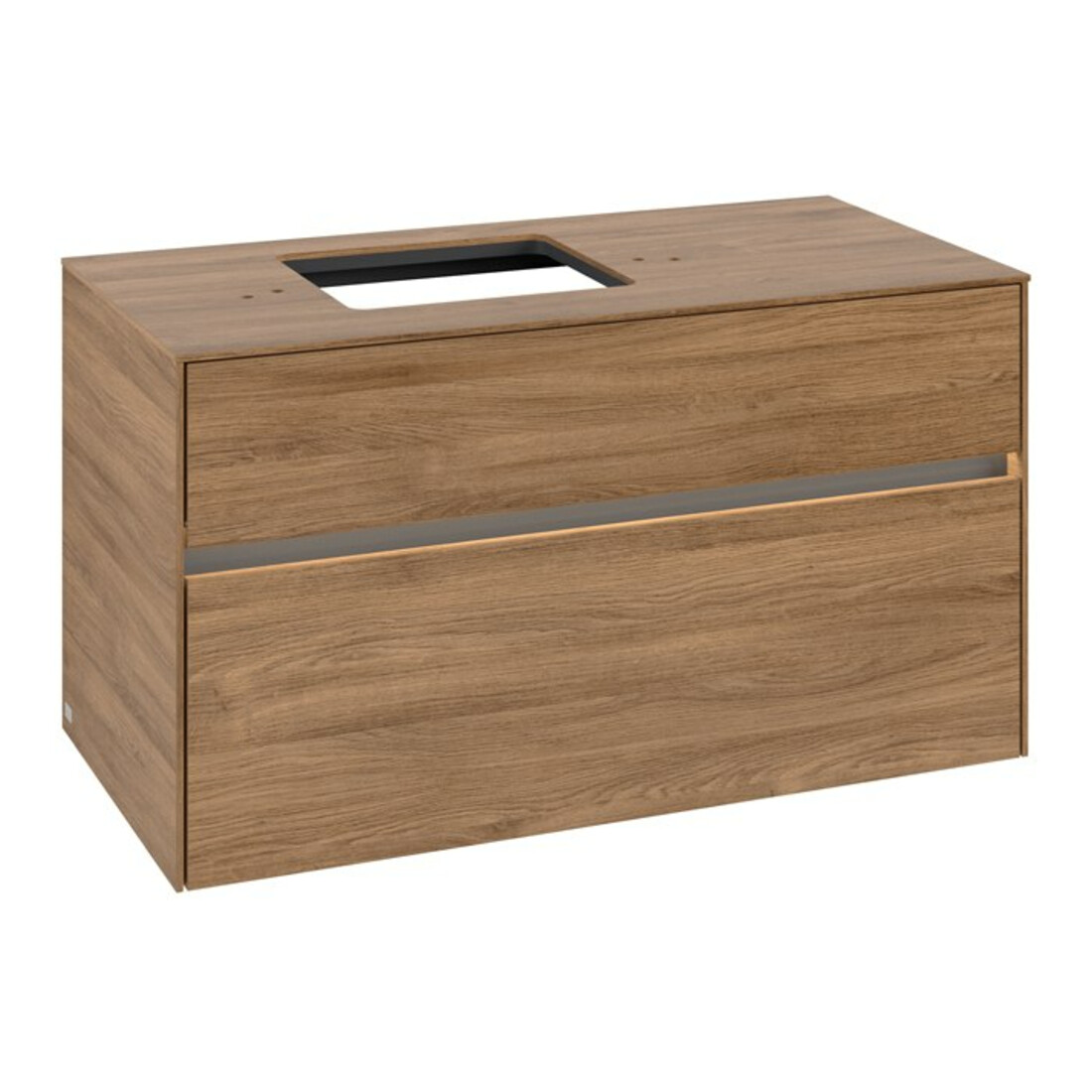 V&B Meuble sous lavabo Collaro 100x54,8x50cm, WT l, LED 7,3 W, Kan Oa