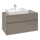 V&B Meuble sous lavabo Collaro 100x54,8x50cm, WT l, LED 7,3 W, Mar bl.