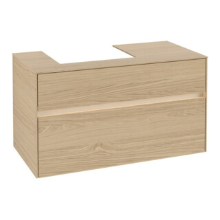 V&B Meuble sous lavabo Collaro 100x54,8x50cm, WT l, LED 7,3 W, Nord Oa