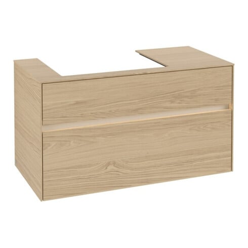 V&B Meuble sous lavabo Collaro 100x54,8x50cm, WT l, LED 7,3 W, Nord Oa