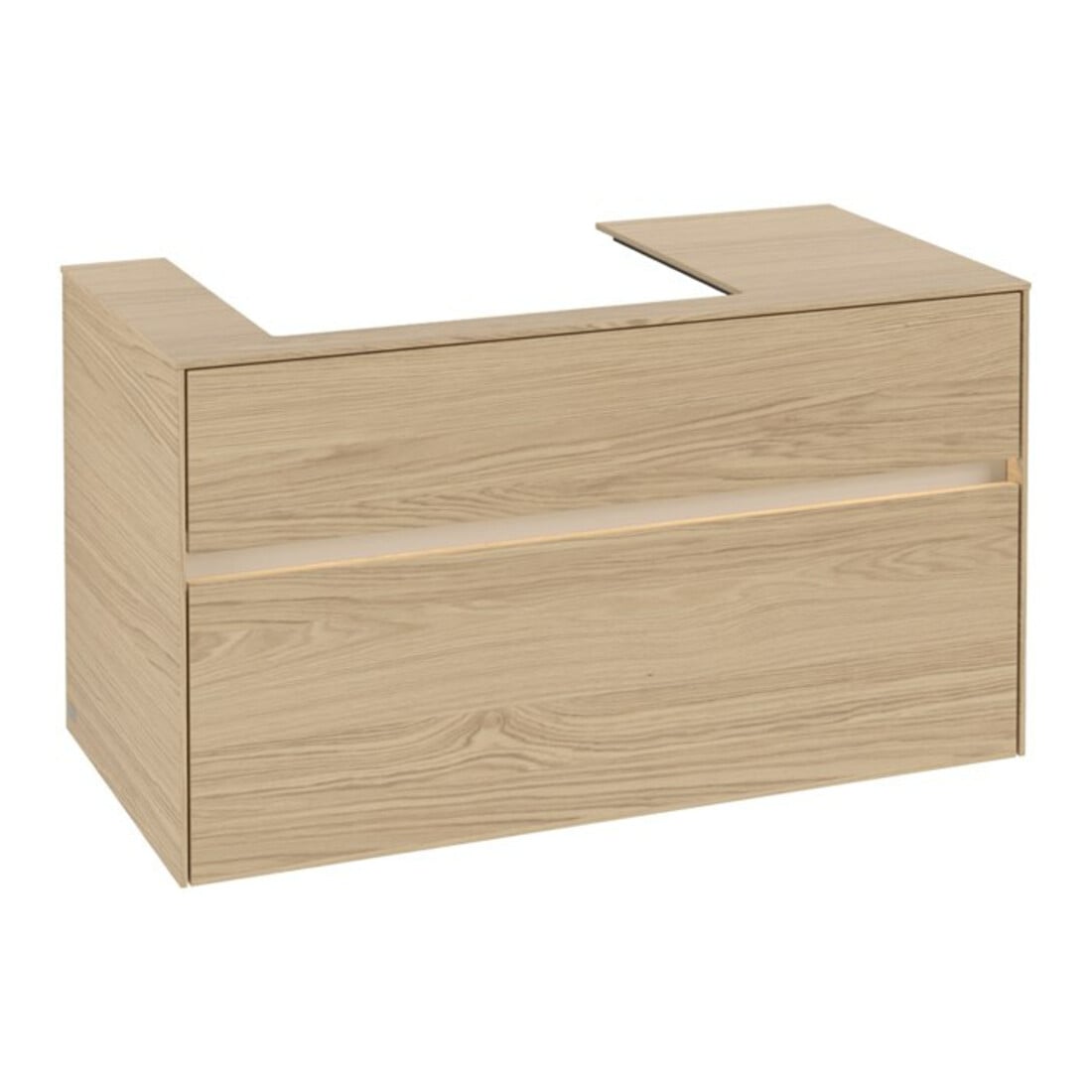V&B Meuble sous lavabo Collaro 100x54,8x50cm, WT l, LED 7,3 W, Nord Oa